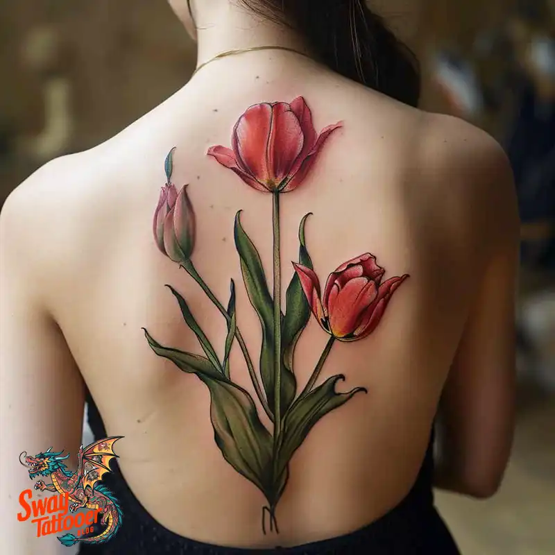 120 Tulip Tattoo Design Ideas: Blooming Beauty and Meaning 2 tulip 118