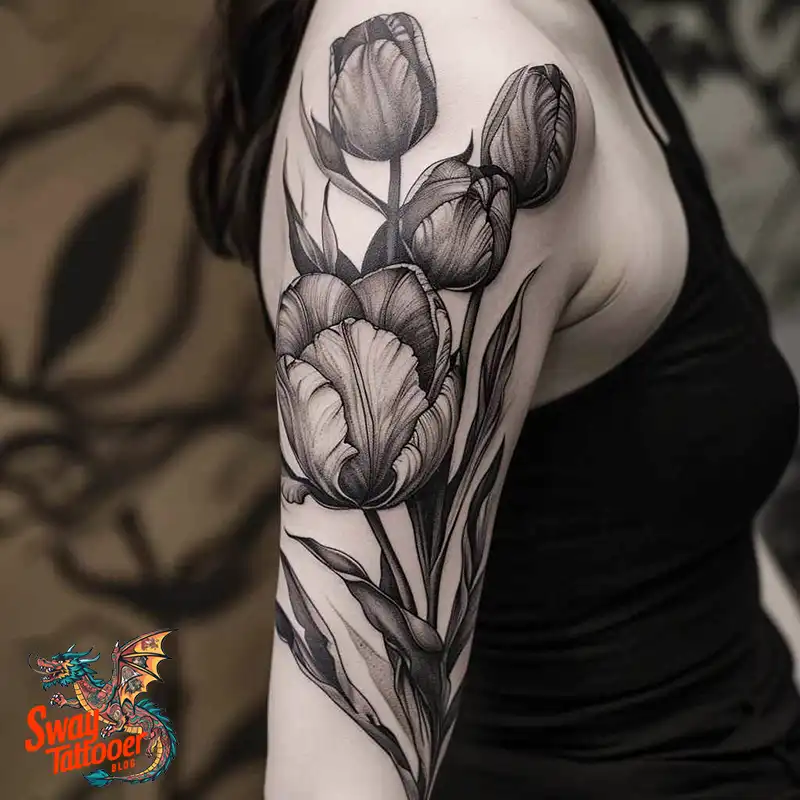 120 Tulip Tattoo Design Ideas: Blooming Beauty and Meaning 105 tulip 15