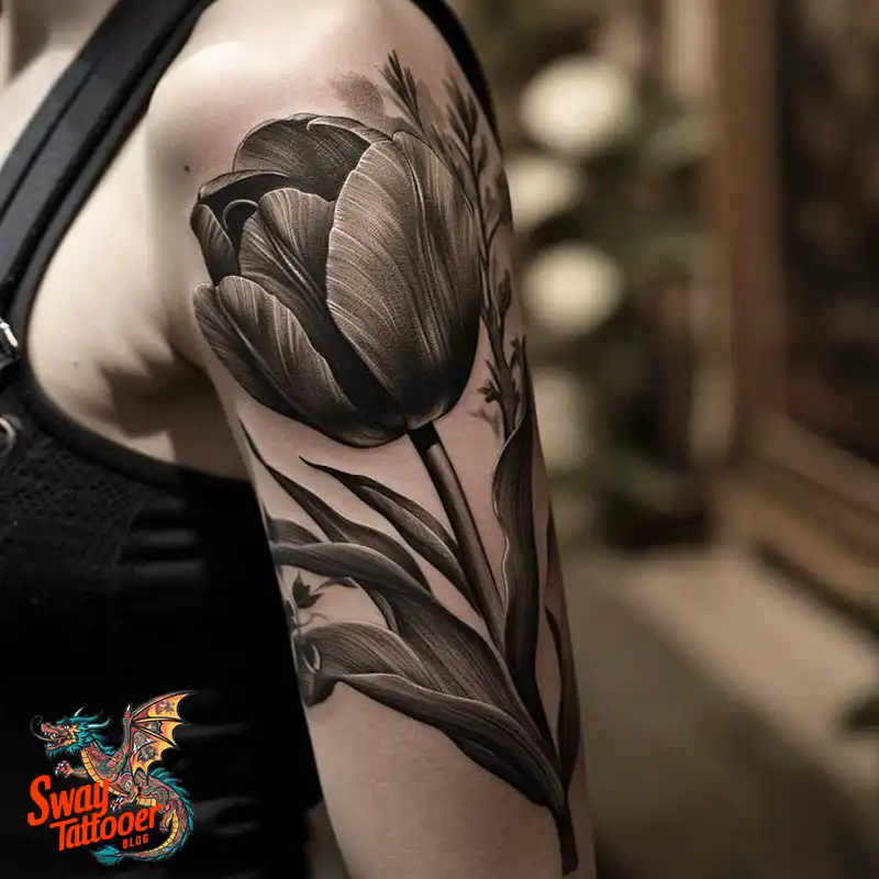 120 Tulip Tattoo Design Ideas: Blooming Beauty and Meaning 103 tulip 17