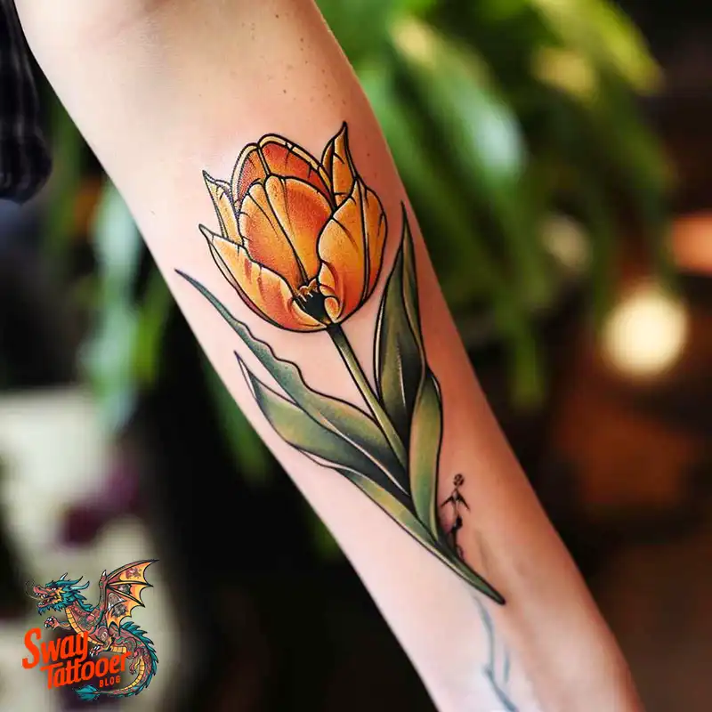 120 Tulip Tattoo Design Ideas: Blooming Beauty and Meaning 97 tulip 18