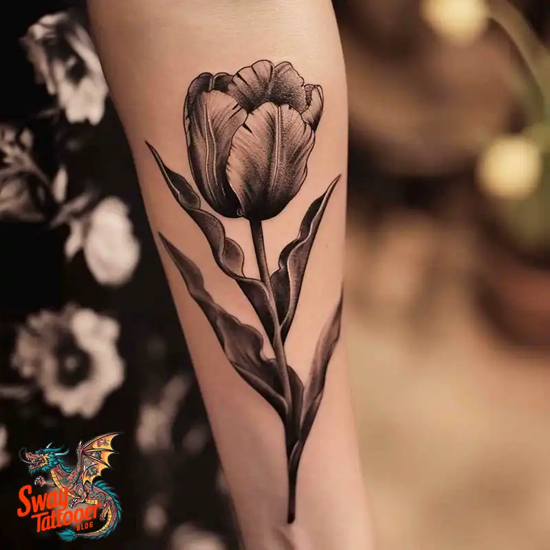 120 Tulip Tattoo Design Ideas: Blooming Beauty and Meaning 118 tulip 2