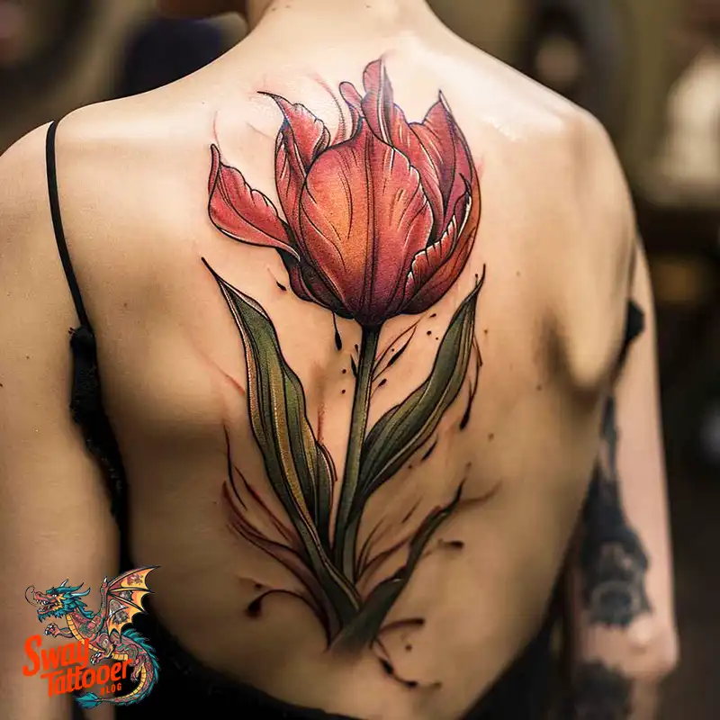 120 Tulip Tattoo Design Ideas: Blooming Beauty and Meaning 100 tulip 23
