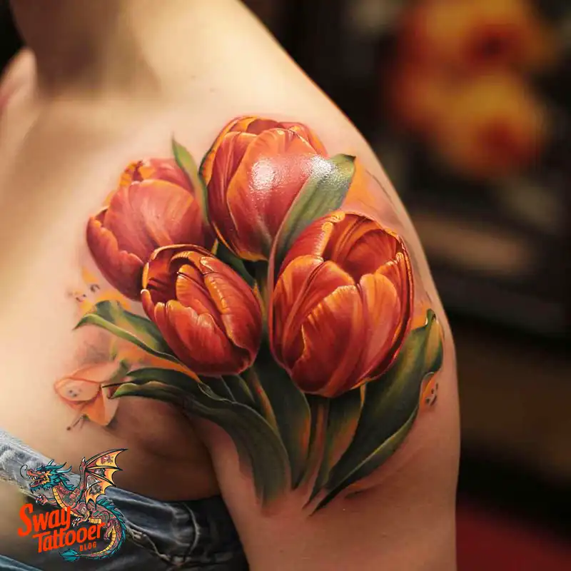120 Tulip Tattoo Design Ideas: Blooming Beauty and Meaning 95 tulip 25