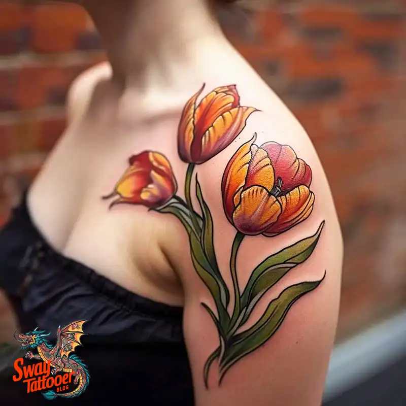 120 Tulip Tattoo Design Ideas: Blooming Beauty and Meaning 94 tulip 26