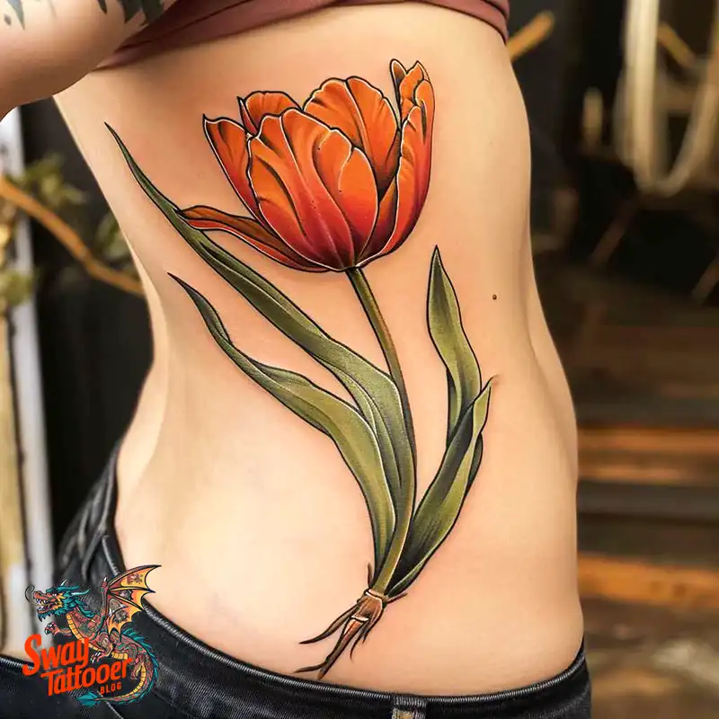 120 Tulip Tattoo Design Ideas: Blooming Beauty and Meaning 93 tulip 27