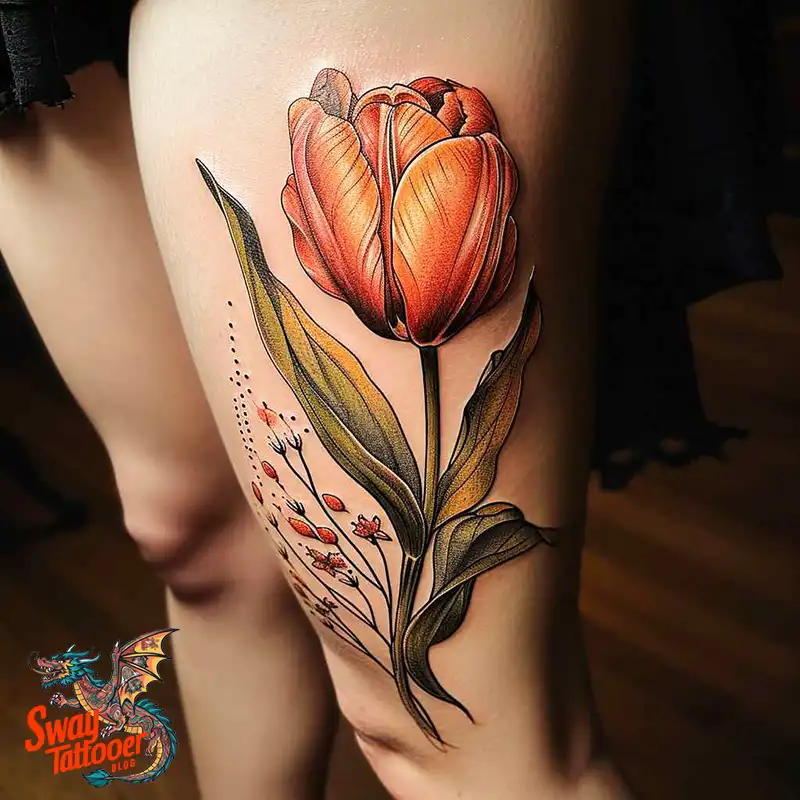 120 Tulip Tattoo Design Ideas: Blooming Beauty and Meaning 89 tulip 31