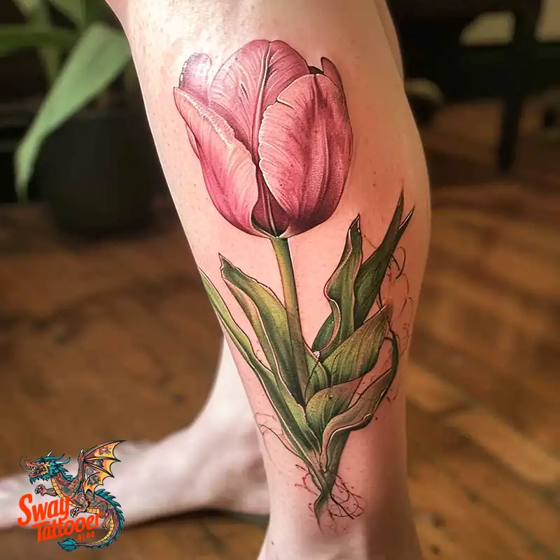 120 Tulip Tattoo Design Ideas: Blooming Beauty and Meaning 80 tulip 40