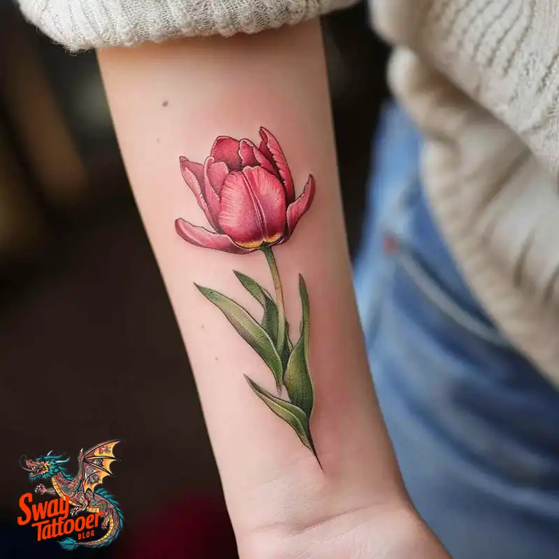 120 Tulip Tattoo Design Ideas: Blooming Beauty and Meaning 73 tulip 42