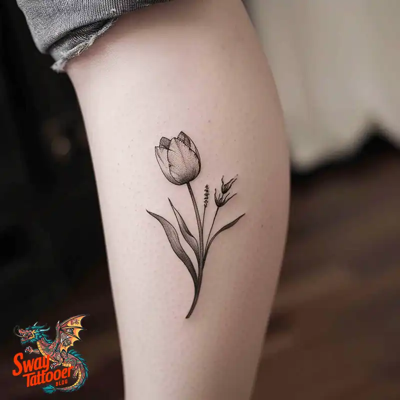 120 Tulip Tattoo Design Ideas: Blooming Beauty and Meaning 78 tulip 47