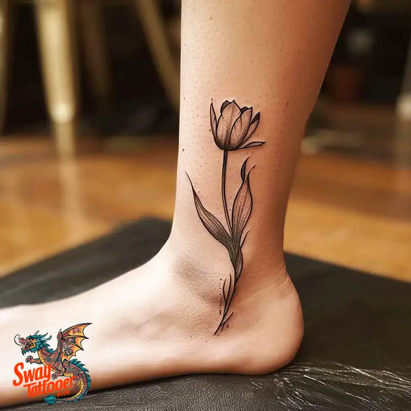 120 Tulip Tattoo Design Ideas: Blooming Beauty and Meaning 70 tulip 50