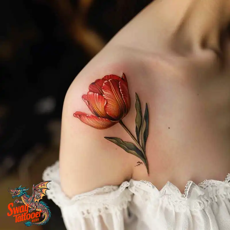 120 Tulip Tattoo Design Ideas: Blooming Beauty and Meaning 63 tulip 57