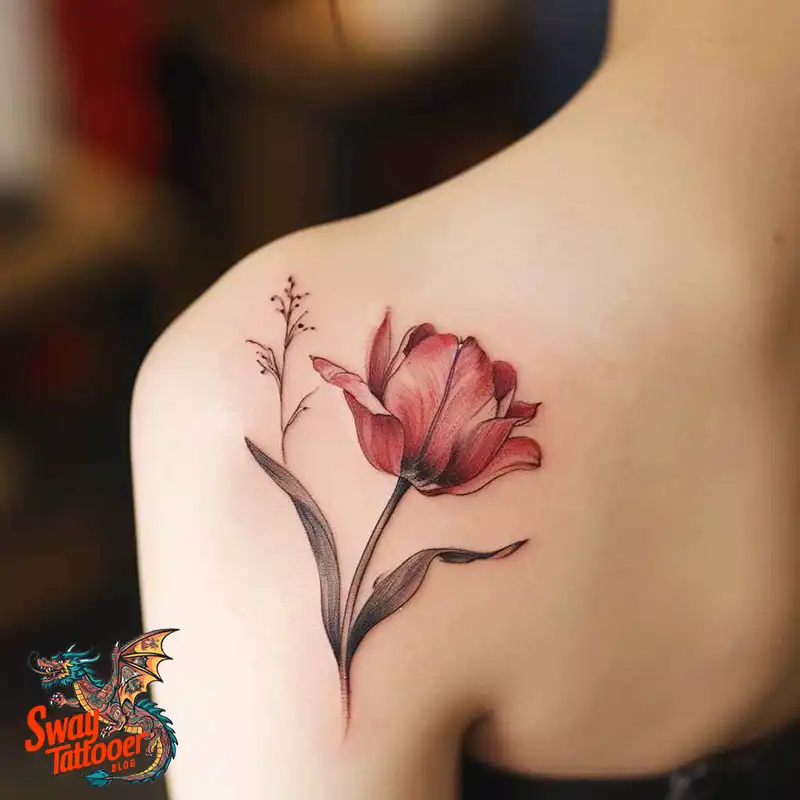 120 Tulip Tattoo Design Ideas: Blooming Beauty and Meaning 59 tulip 61