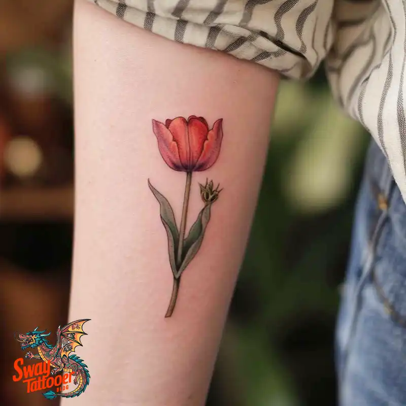120 Tulip Tattoo Design Ideas: Blooming Beauty and Meaning 50 tulip 70