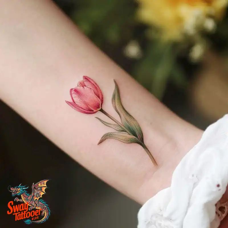 120 Tulip Tattoo Design Ideas: Blooming Beauty and Meaning 48 tulip 72