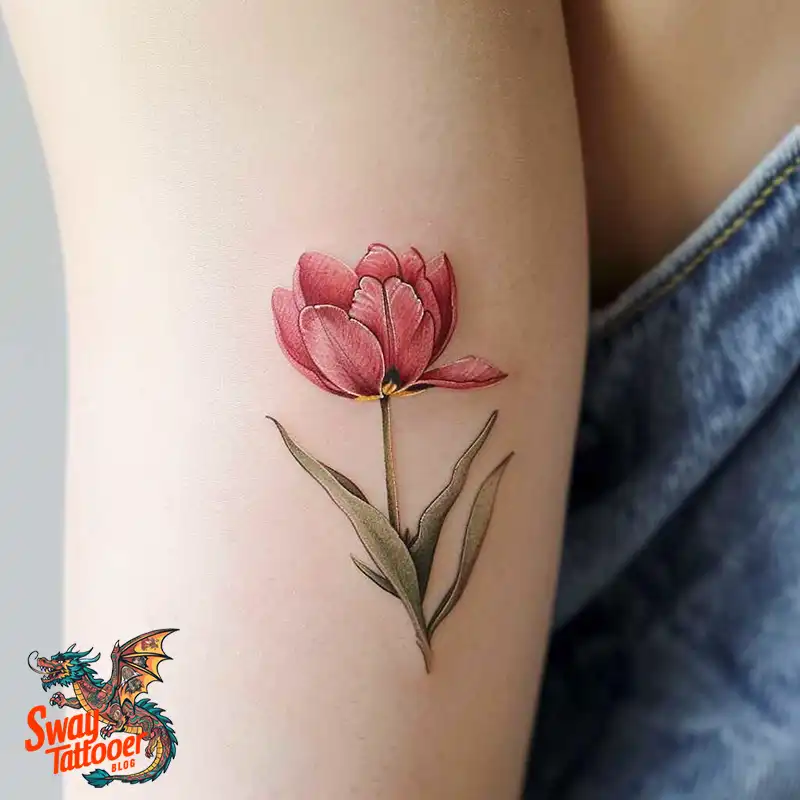 120 Tulip Tattoo Design Ideas: Blooming Beauty and Meaning 42 tulip 78