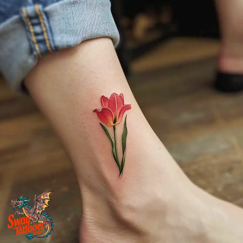 120 Tulip Tattoo Design Ideas: Blooming Beauty and Meaning 40 tulip 80