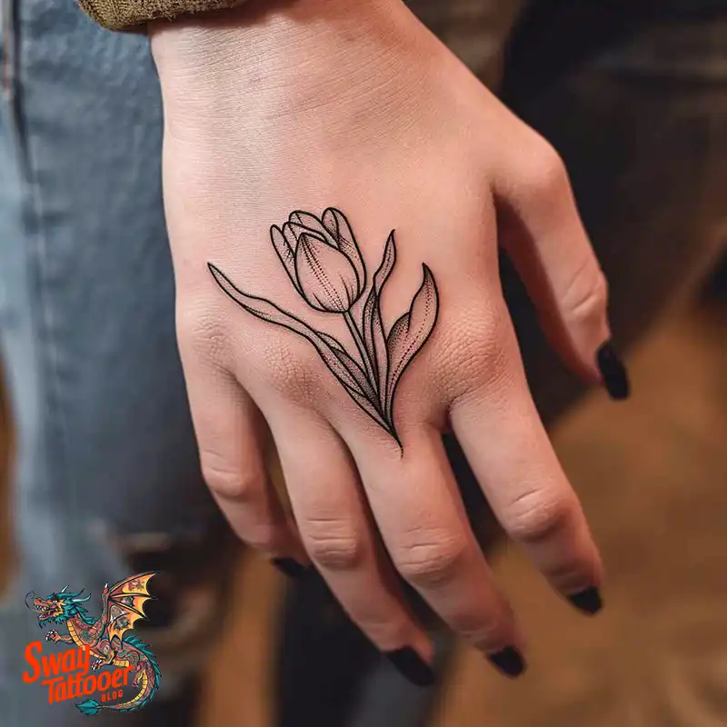 120 Tulip Tattoo Design Ideas: Blooming Beauty and Meaning 37 tulip 83