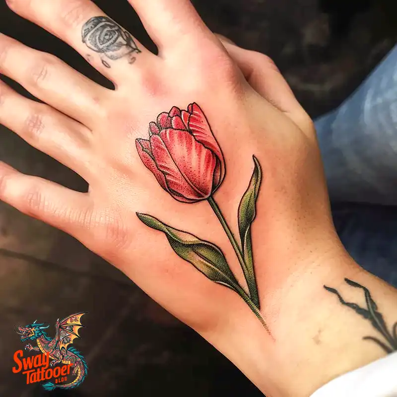120 Tulip Tattoo Design Ideas: Blooming Beauty and Meaning 36 tulip 84