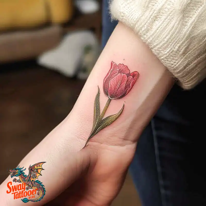 120 Tulip Tattoo Design Ideas: Blooming Beauty and Meaning 35 tulip 85