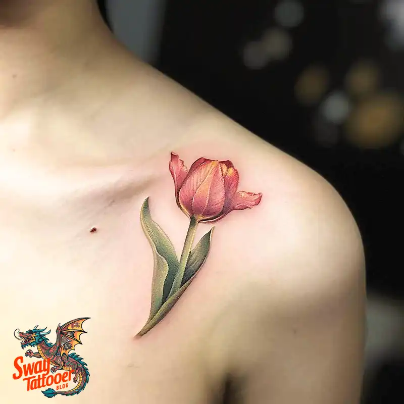 120 Tulip Tattoo Design Ideas: Blooming Beauty and Meaning 30 tulip 91