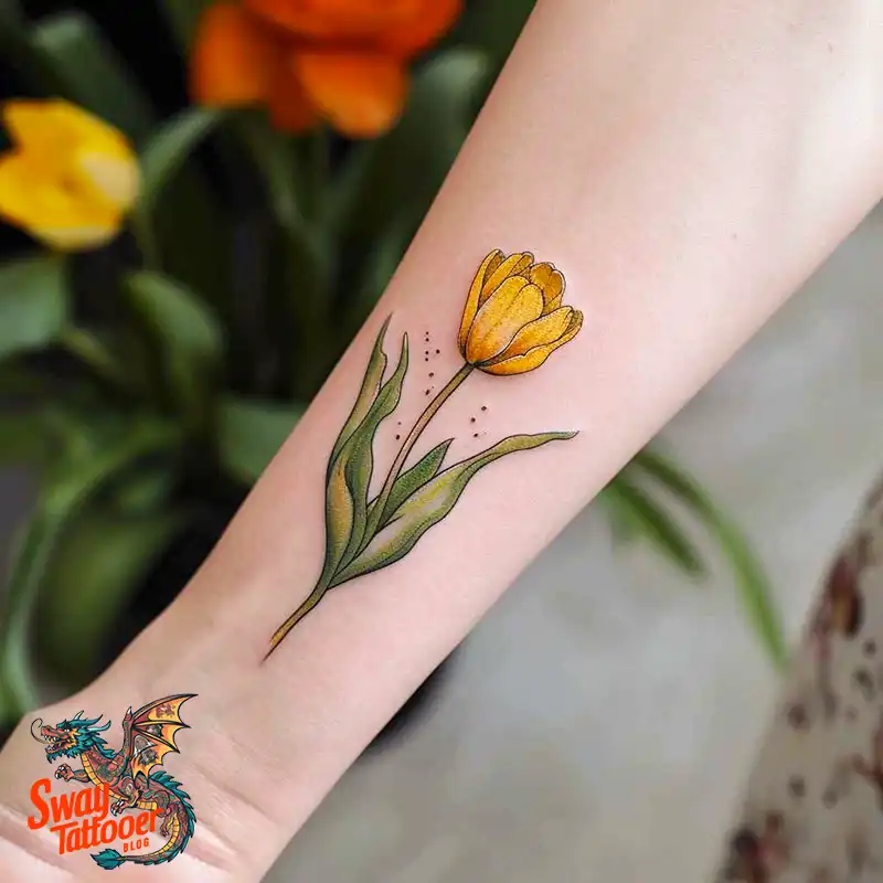 120 Tulip Tattoo Design Ideas: Blooming Beauty and Meaning 21 tulip 99