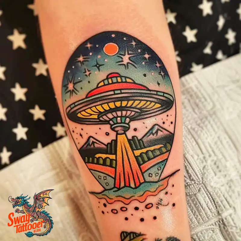 100 UFO Tattoo Design Ideas: Explore Out-of-This-World Ink 91 UFO Tattoo