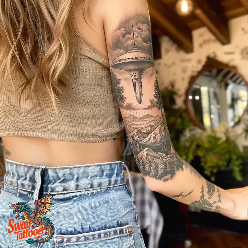 100 UFO Tattoo Design Ideas: Explore Out-of-This-World Ink 4 UFO Tattoo