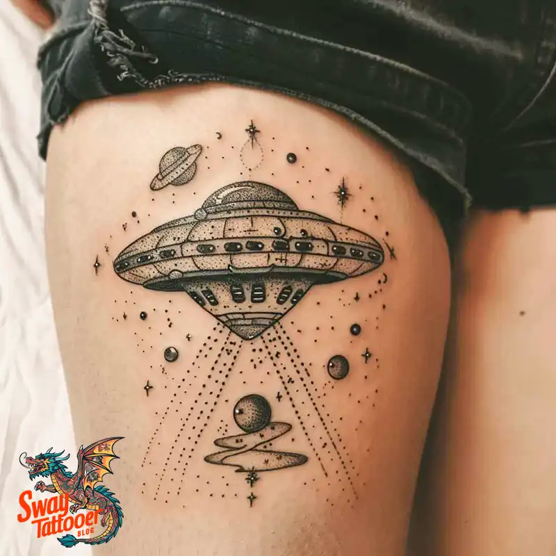 100 UFO Tattoo Design Ideas: Explore Out-of-This-World Ink 85 UFO Tattoo