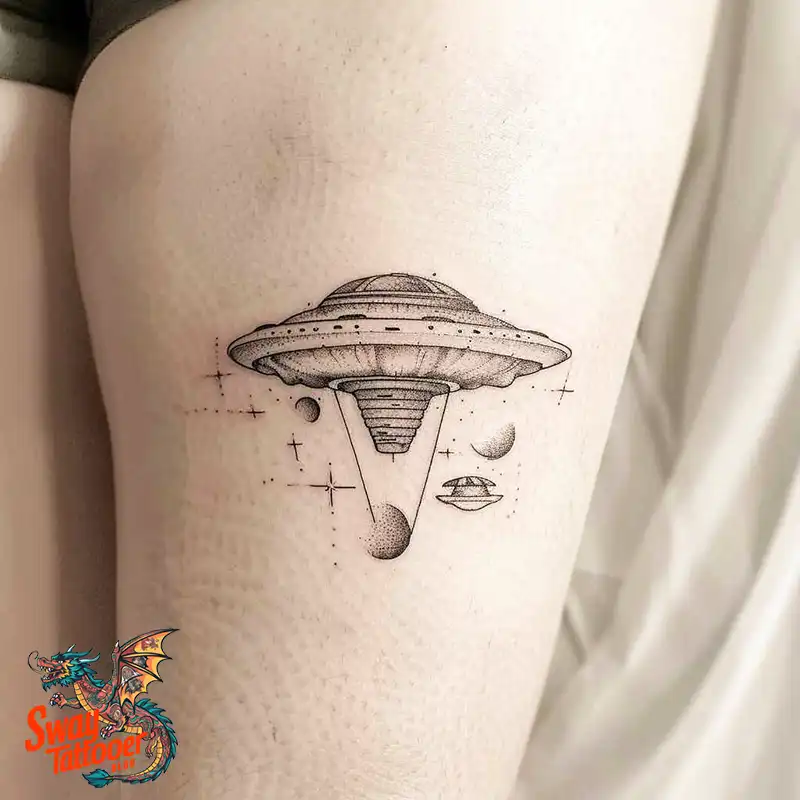100 UFO Tattoo Design Ideas: Explore Out-of-This-World Ink 84 UFO Tattoo