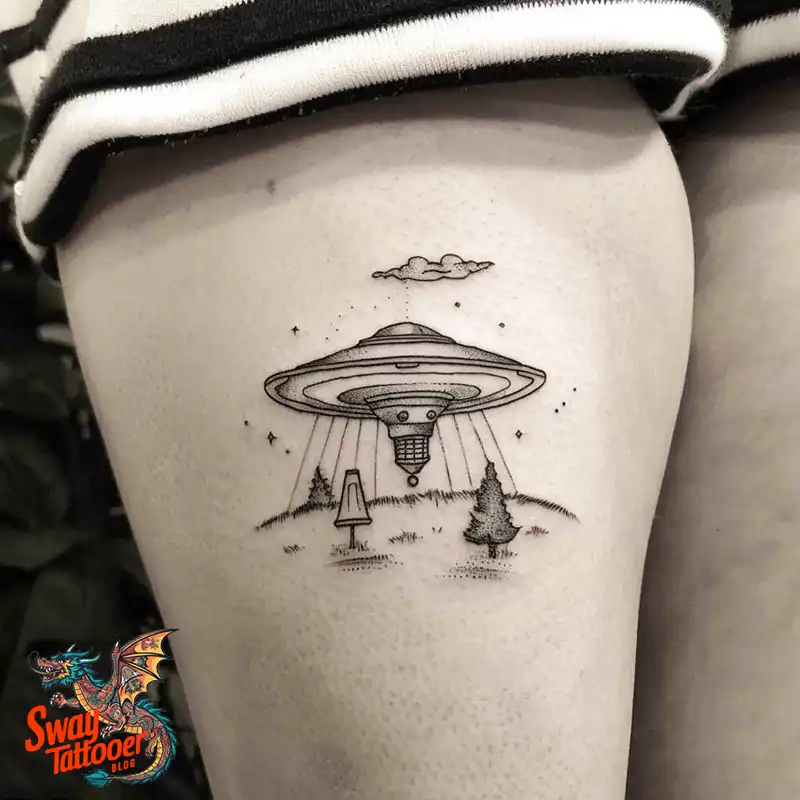 100 UFO Tattoo Design Ideas: Explore Out-of-This-World Ink 83 UFO Tattoo