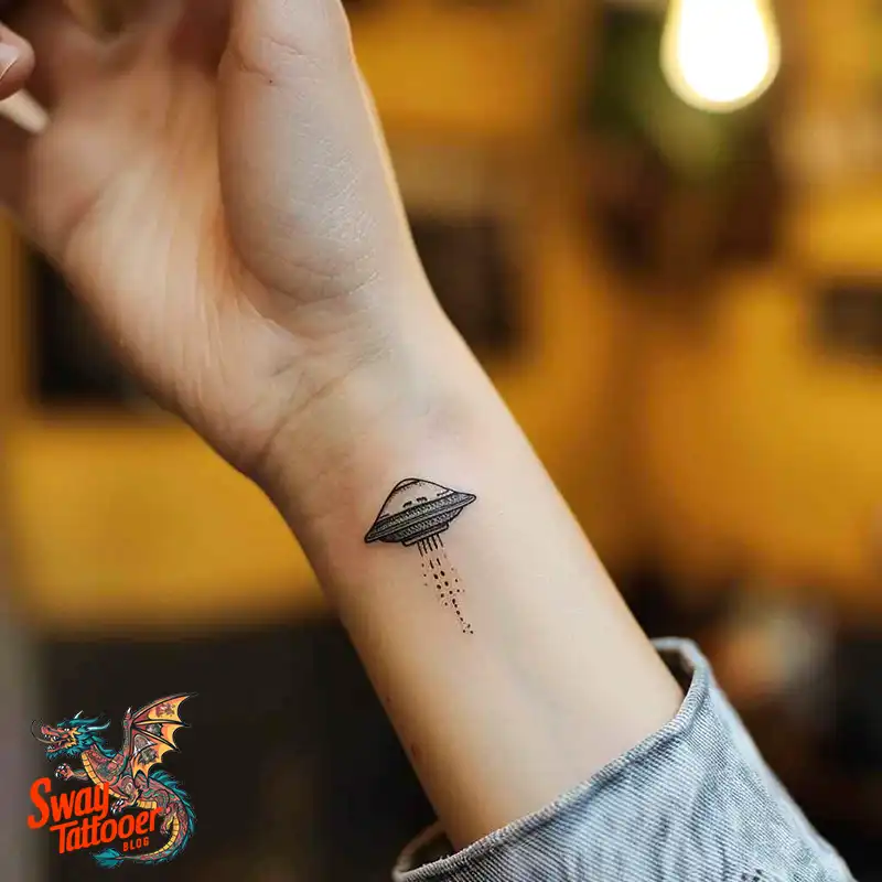 100 UFO Tattoo Design Ideas: Explore Out-of-This-World Ink 82 UFO Tattoo