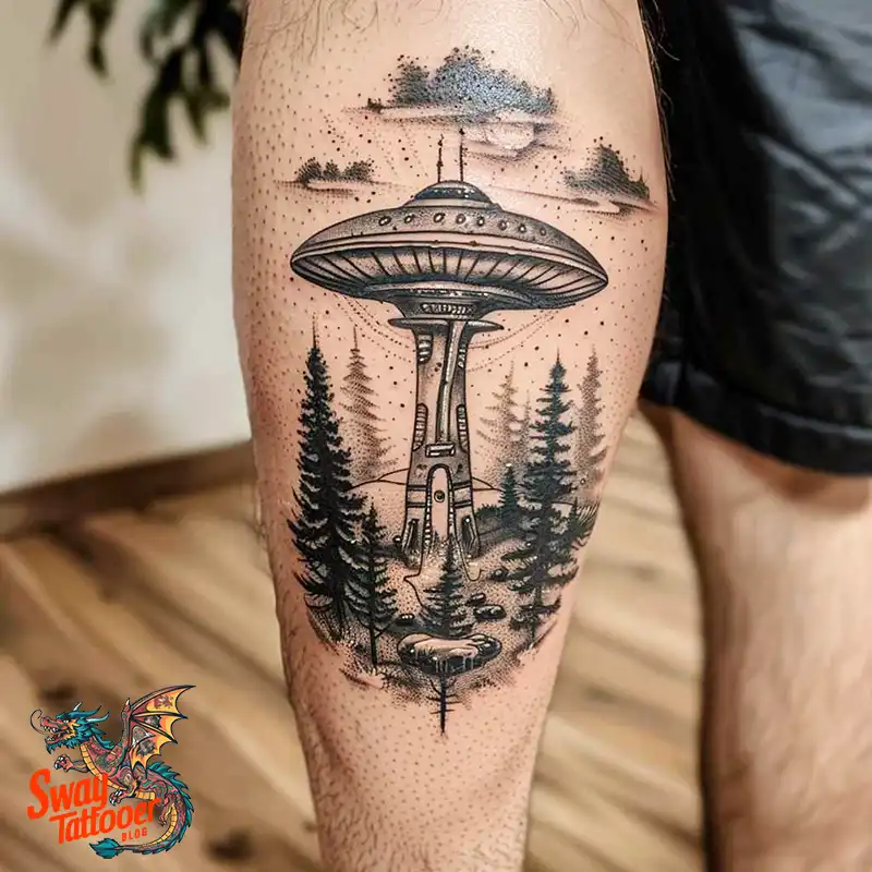 100 UFO Tattoo Design Ideas: Explore Out-of-This-World Ink 80 UFO Tattoo