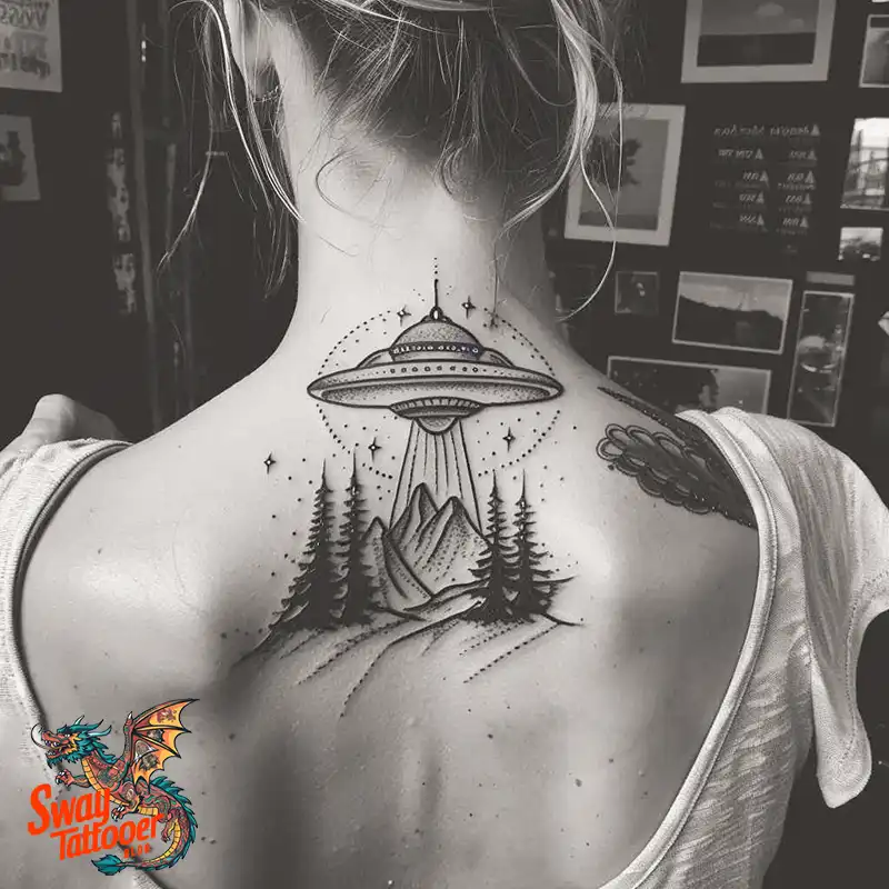100 UFO Tattoo Design Ideas: Explore Out-of-This-World Ink 76 UFO Tattoo