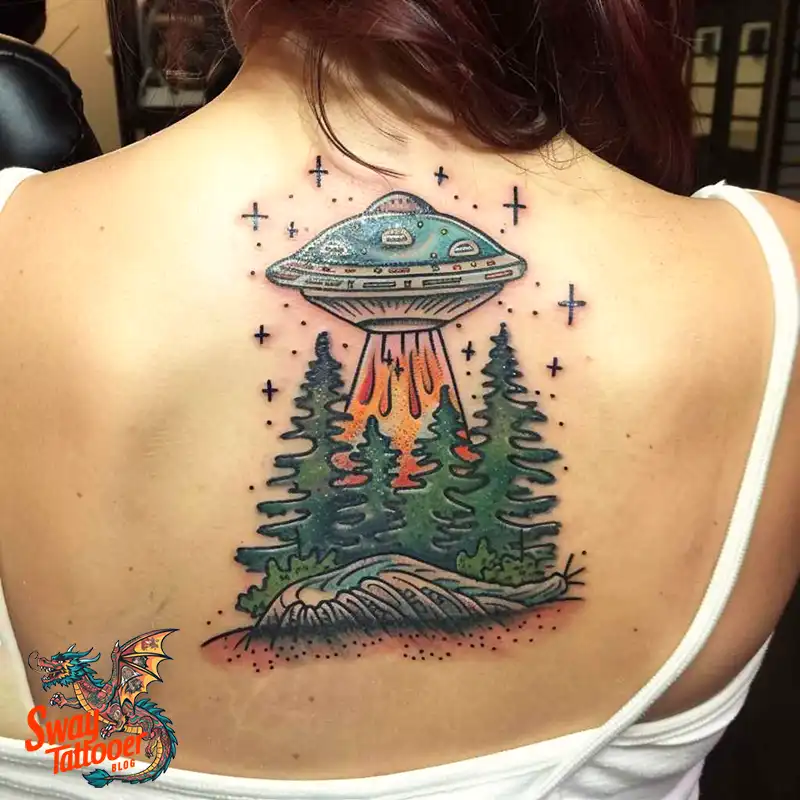 100 UFO Tattoo Design Ideas: Explore Out-of-This-World Ink 69 UFO Tattoo