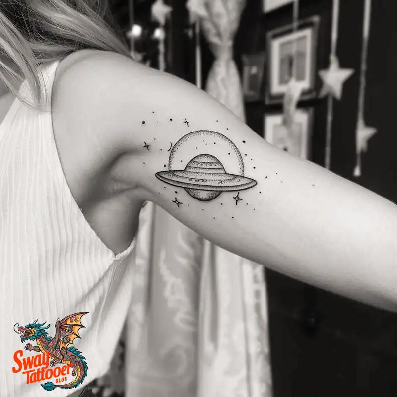 100 UFO Tattoo Design Ideas: Explore Out-of-This-World Ink 63 UFO Tattoo