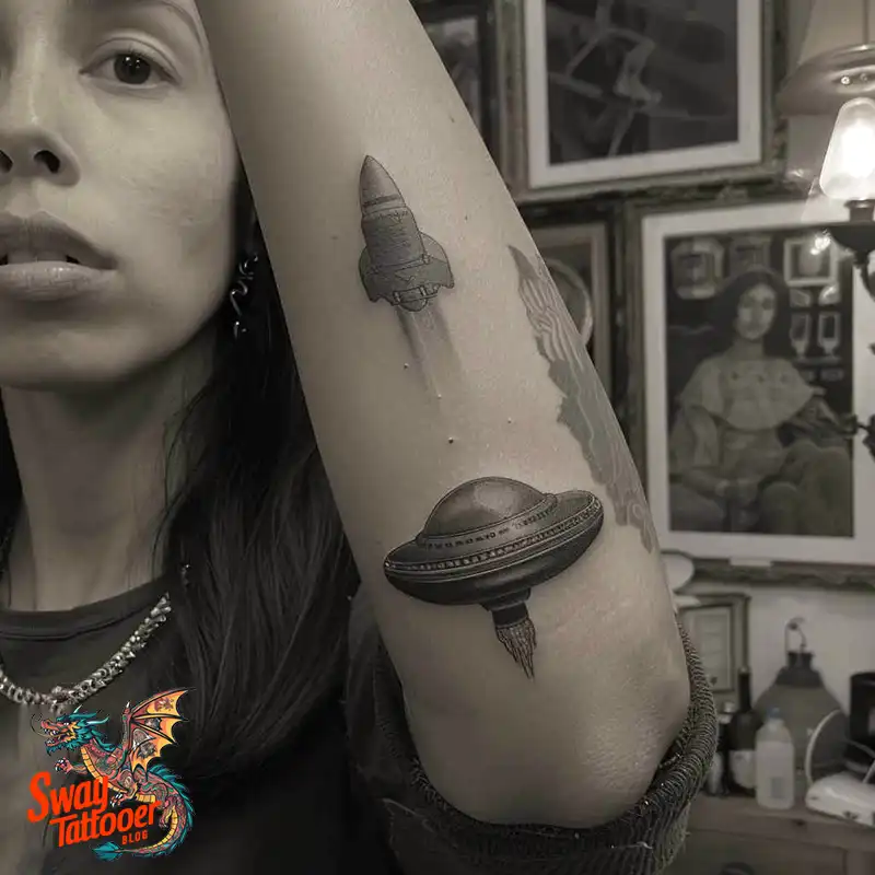 100 UFO Tattoo Design Ideas: Explore Out-of-This-World Ink 61 UFO Tattoo