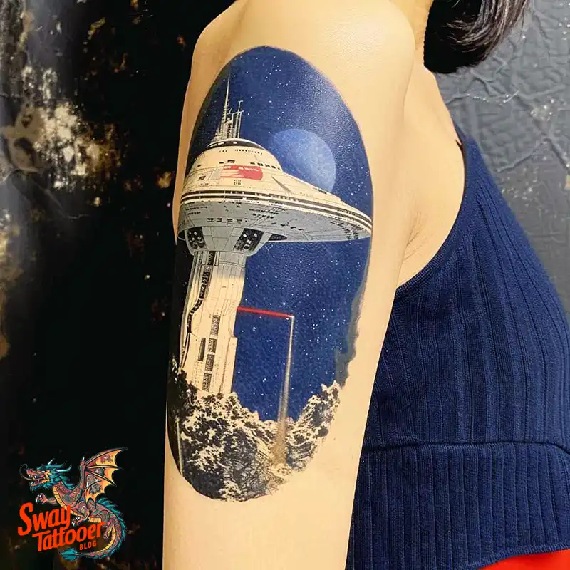 100 UFO Tattoo Design Ideas: Explore Out-of-This-World Ink 57 UFO Tattoo