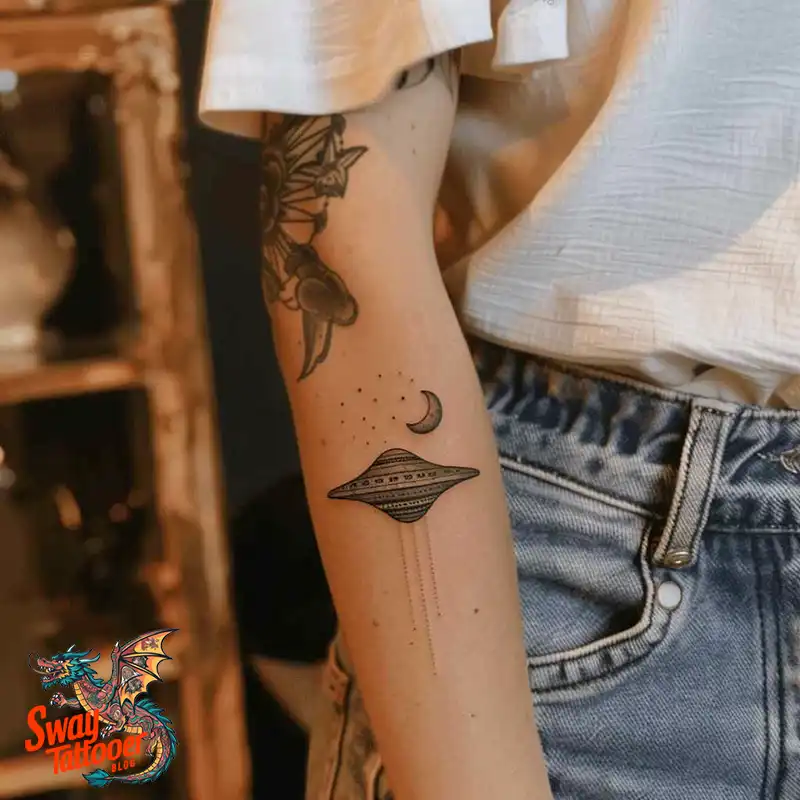 100 UFO Tattoo Design Ideas: Explore Out-of-This-World Ink 49 UFO Tattoo