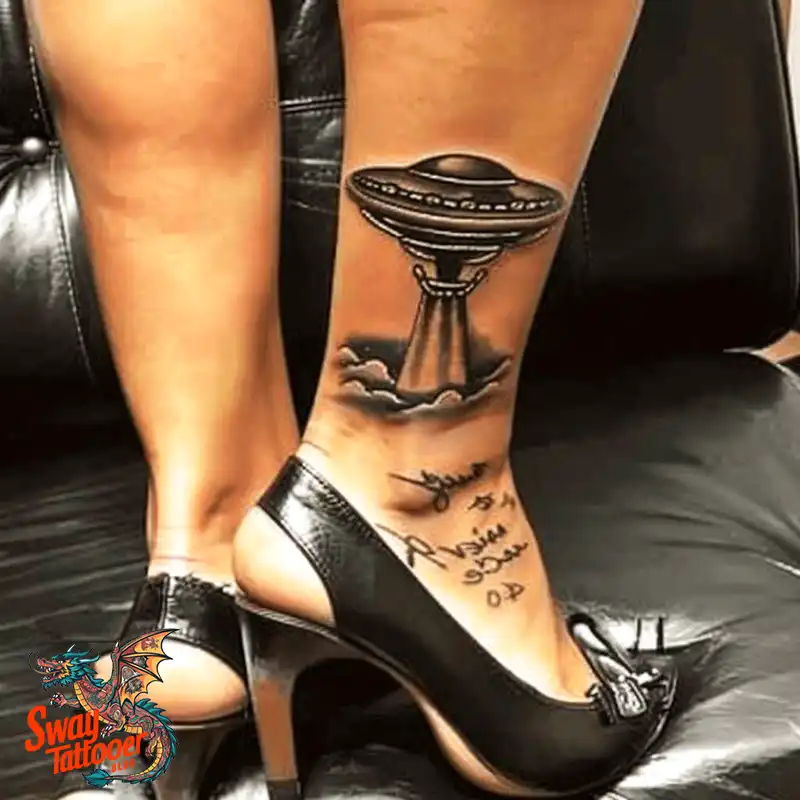 100 UFO Tattoo Design Ideas: Explore Out-of-This-World Ink 38 UFO Tattoo