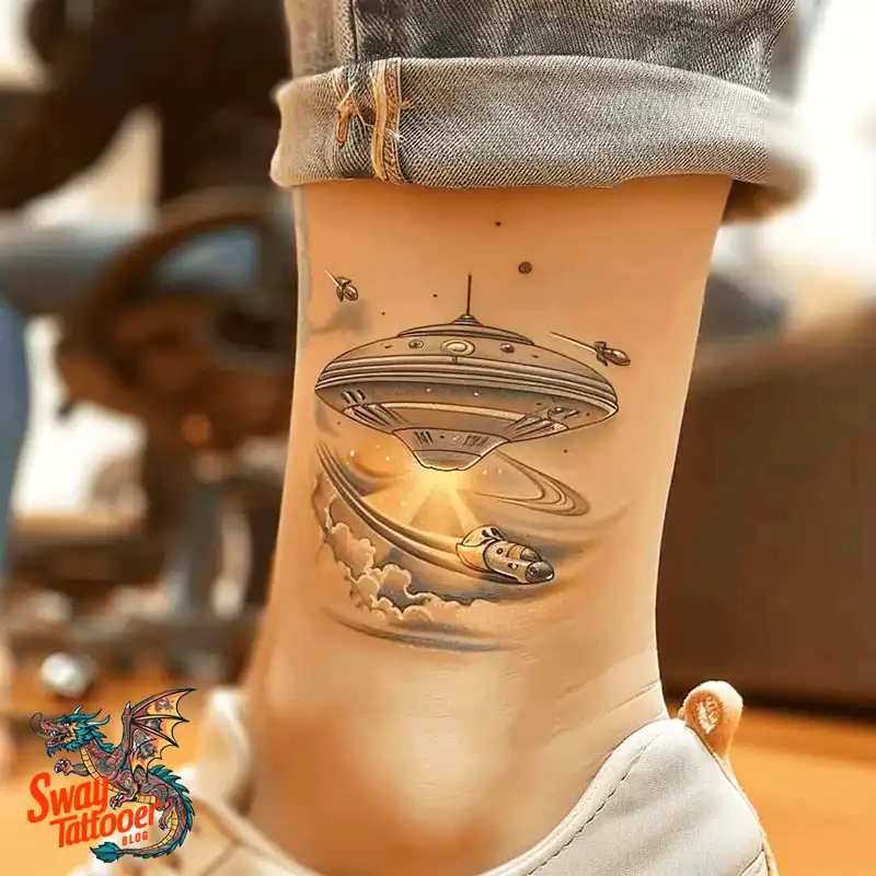 100 UFO Tattoo Design Ideas: Explore Out-of-This-World Ink 36 UFO Tattoo