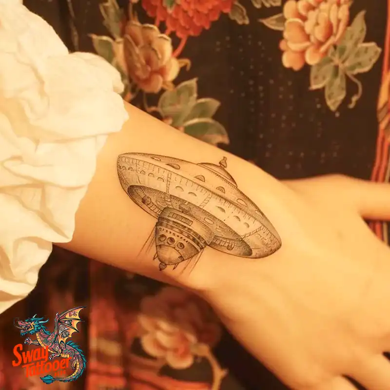 100 UFO Tattoo Design Ideas: Explore Out-of-This-World Ink 19 UFO Tattoo