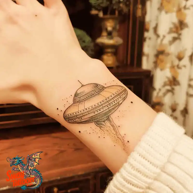 100 UFO Tattoo Design Ideas: Explore Out-of-This-World Ink 18 UFO Tattoo