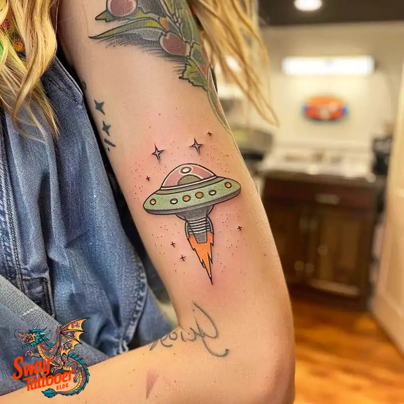 100 UFO Tattoo Design Ideas: Explore Out-of-This-World Ink 8 UFO Tattoo