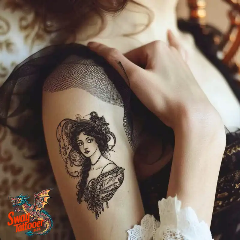 100 Victorian Style Tattoo Designs: Timeless Modern Ink 30 Victorian Style Tattoo