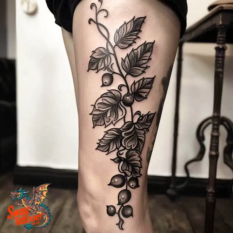 100 Vine Tattoo Design Ideas: Nature-Inspired Body Art 84 vine tattoo