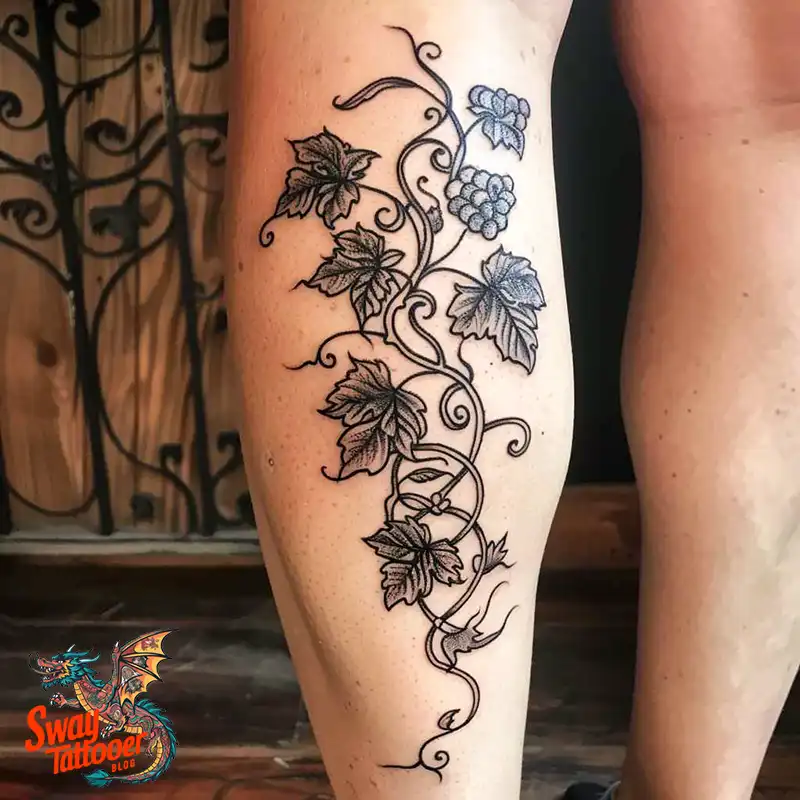 100 Vine Tattoo Design Ideas: Nature-Inspired Body Art 81 vine tattoo