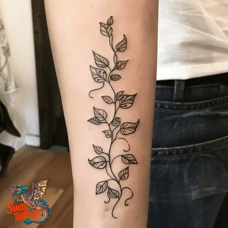 100 Vine Tattoo Design Ideas: Nature-Inspired Body Art 79 vine tattoo