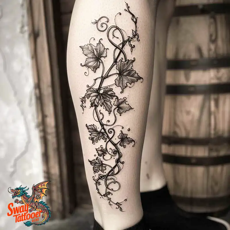 100 Vine Tattoo Design Ideas: Nature-Inspired Body Art 77 vine tattoo