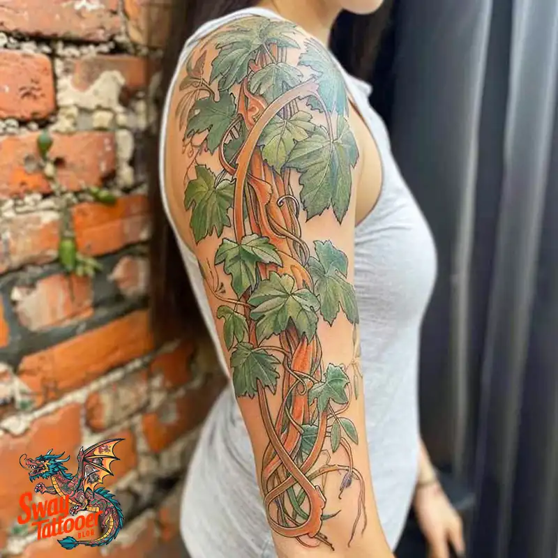 100 Vine Tattoo Design Ideas: Nature-Inspired Body Art 58 vine tattoo