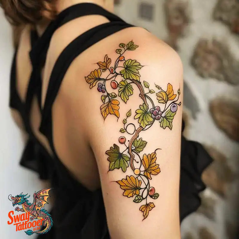 100 Vine Tattoo Design Ideas: Nature-Inspired Body Art 53 vine tattoo